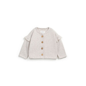 jersey cardigan plush - ecru