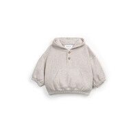 PLAY UP jersey sweater plush - ecru