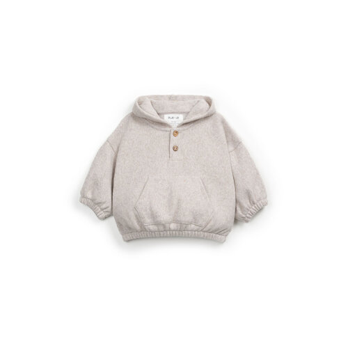 PLAY UP jersey sweater plush - ecru
