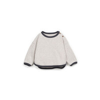 PLAY UP jersey sweater plush - ecru/shadow