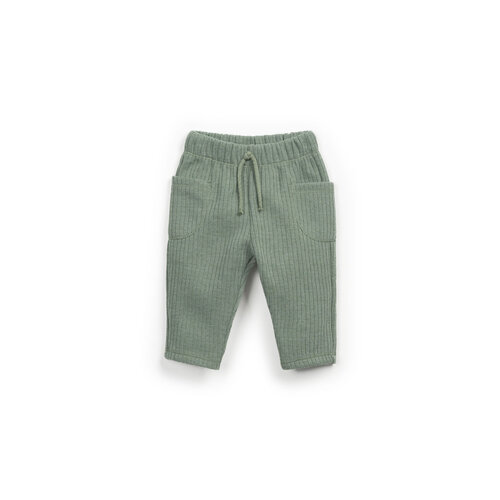 PLAY UP soft rib trousers - green