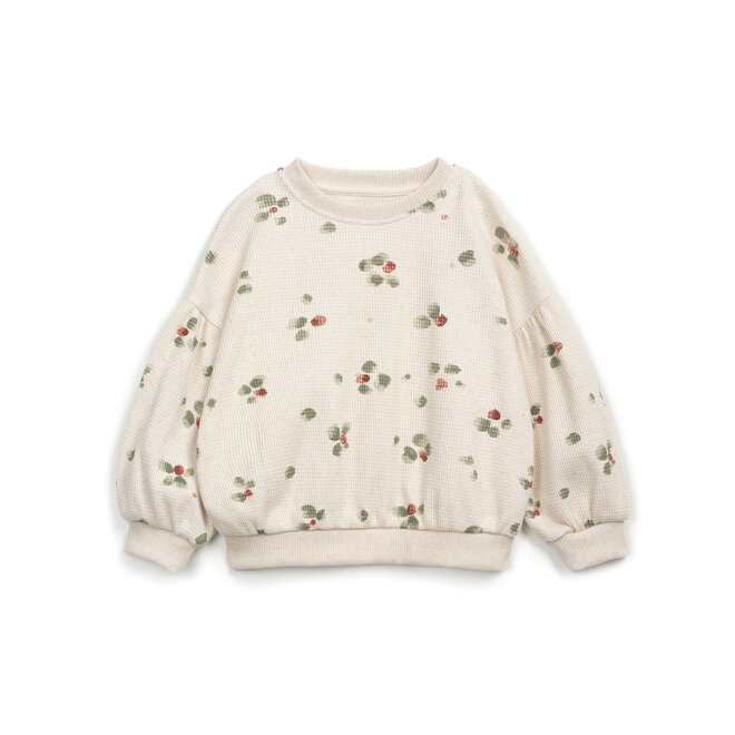 kids printed interlock sweater