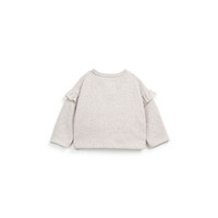 PLAY UP jersey cardigan plush - ecru