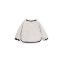 PLAY UP jersey sweater plush - ecru/shadow