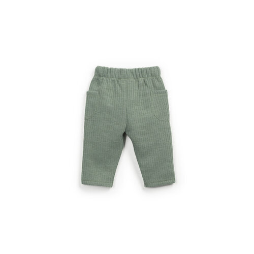 PLAY UP soft rib trousers - green