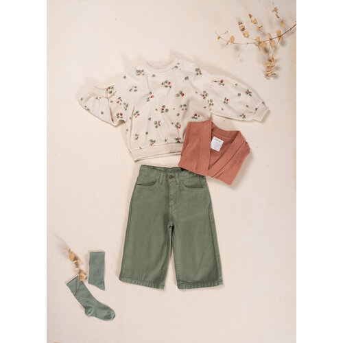 kids twill trousers - green PLAY UP kids twill trousers - green