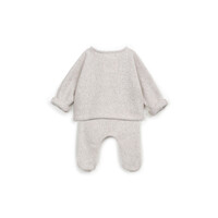 PLAY UP plush jersey sweater + trousers set