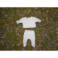 PLAY UP plush jersey sweater + trousers set