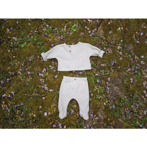 PLAY UP plush jersey sweater + trousers set