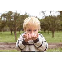 PLAY UP kids striped jersey sweater