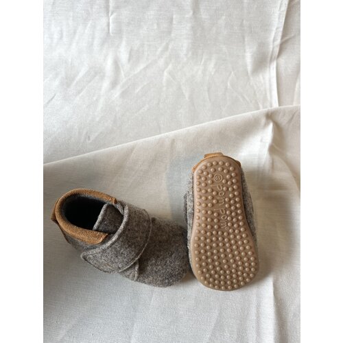 POMPOM beginners wool - brown melange