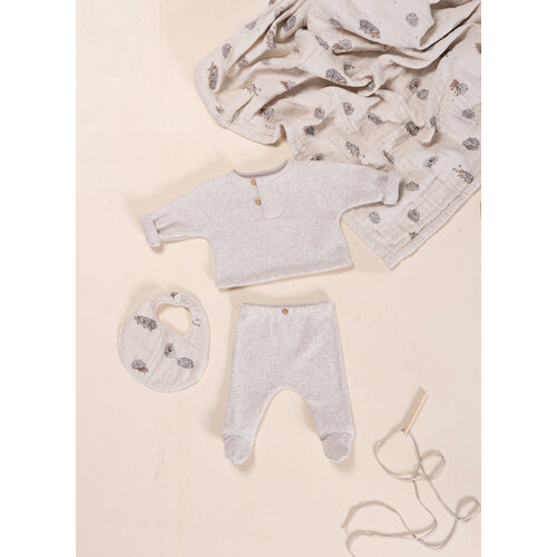 PLAY UP plush jersey sweater + trousers set