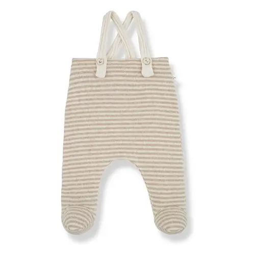edmond overall - beige stripe 1+ IN THE FAMILY edmond overall - beige stripe