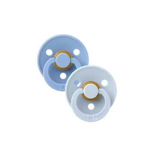 BIBS 2 pack latex - 0-6m - sky blue/baby blue