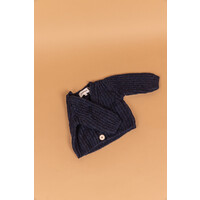 PEQUENO TOCON knitted merino cardigan - marino