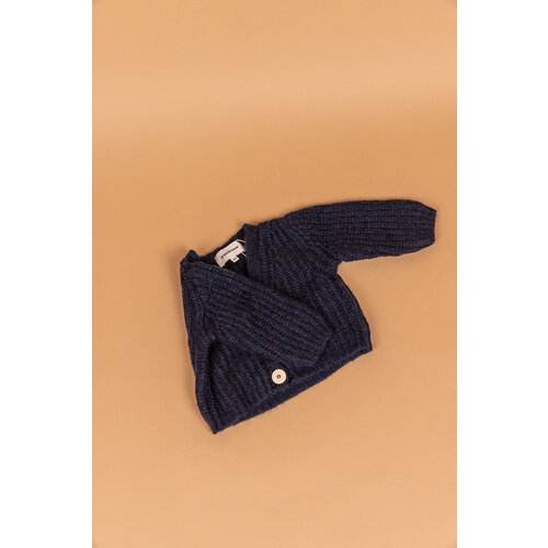 PEQUENO TOCON knitted merino cardigan - marino