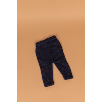 PEQUENO TOCON knitted baby pants wool - marino