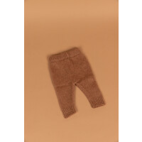 PEQUENO TOCON knitted baby pants wool - camel