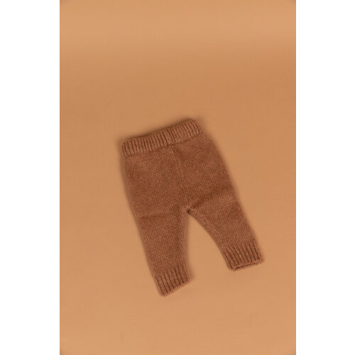 PEQUENO TOCON knitted baby pants wool - camel