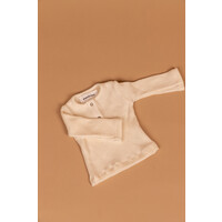 PEQUENO TOCON baby soft jersey shirt - ribbed - natural