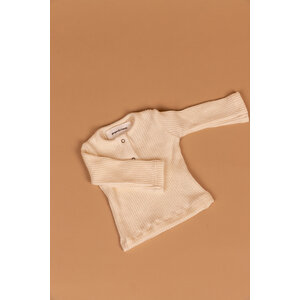 baby soft jersey shirt - ribbed - natural
