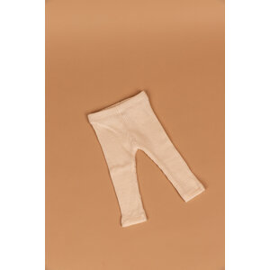 baby soft jersey pants - ribbed - natural