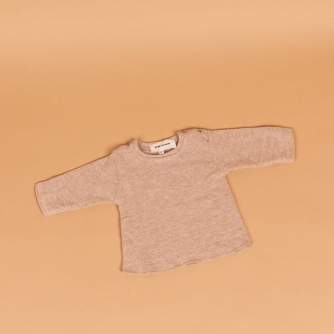 soft jersey sweater - tostado