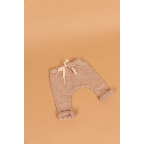 PEQUENO TOCON fleece baggy pants - beige