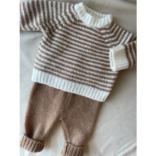 PEQUENO TOCON knitted baby pants wool - camel