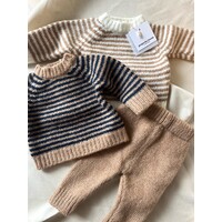PEQUENO TOCON knitted baby pants wool - camel