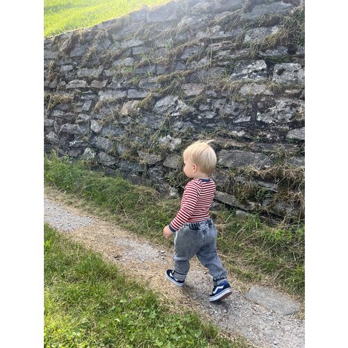 ENGEL NATUR body wool red stripes