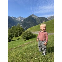 ENGEL NATUR body wool red stripes