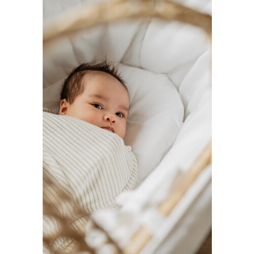 PUCKABABY inbakerslaapzak piep - groene streepjes - TOG 0,5