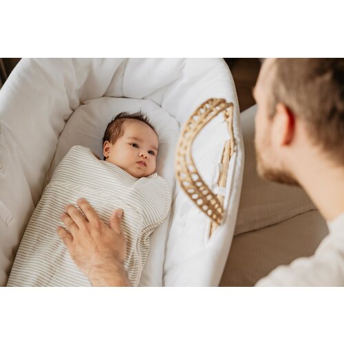 PUCKABABY inbakerslaapzak piep - groene streepjes - TOG 0,5