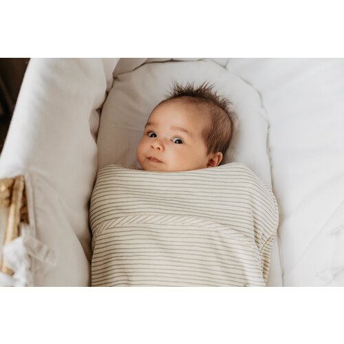 PUCKABABY inbakerslaapzak piep - groene streepjes - TOG 0,5
