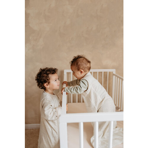 PUCKABABY 4 seasons sleeping bag - green stripes