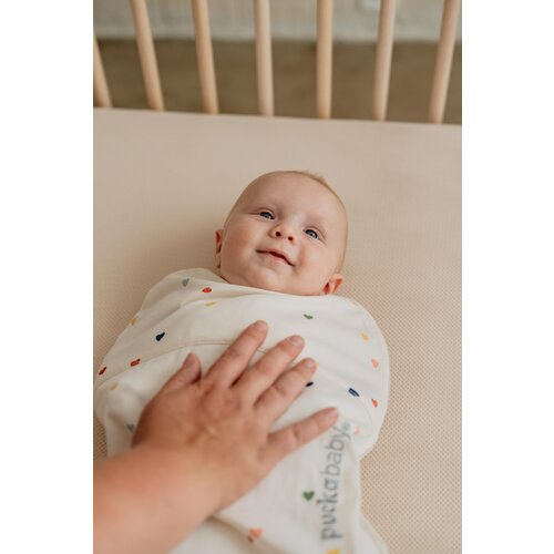 PUCKABABY inbakerslaapzak piep - hartjes - TOG 0,5