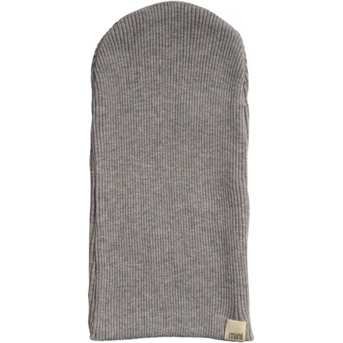 MINIMALISMA beanie - zijde/katoen - grey melange