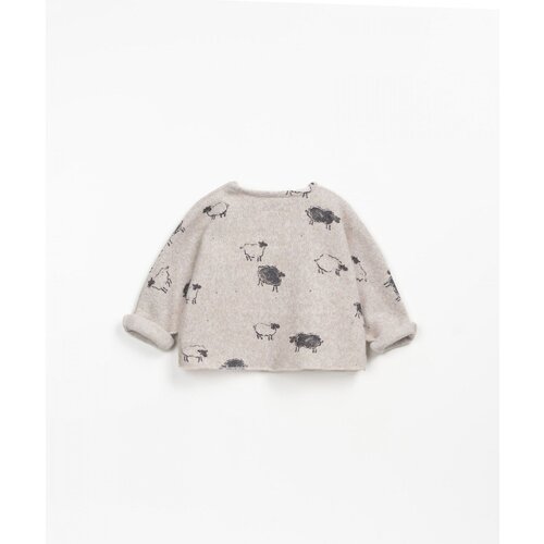 PLAY UP printed soft jersey sweater baby - sheep