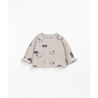 PLAY UP printed soft jersey sweater baby - sheep