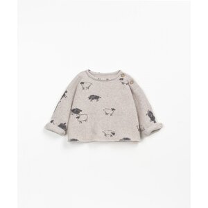 printed soft jersey sweater baby - sheep