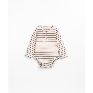striped rib body with buttons