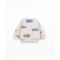 PLAY UP printed jersey sweater - clouds
