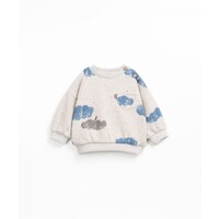 PLAY UP printed jersey sweater - clouds