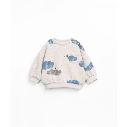 PLAY UP printed jersey sweater - clouds