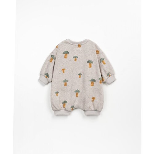 PLAY UP printed jersey jumpsuit mushrooms