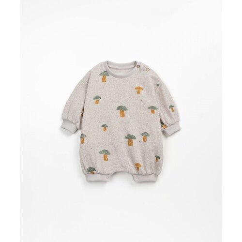 PLAY UP printed jersey jumpsuit mushrooms