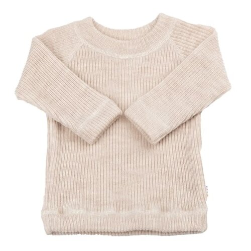 JOHA ribbed top - 100% merinowol - crème