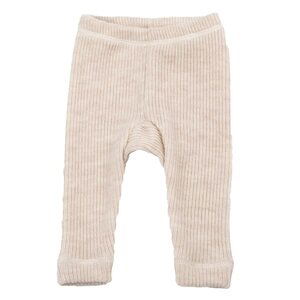ribbed legging - 100% merinowol - crème