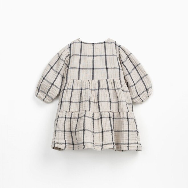 checked woven dress